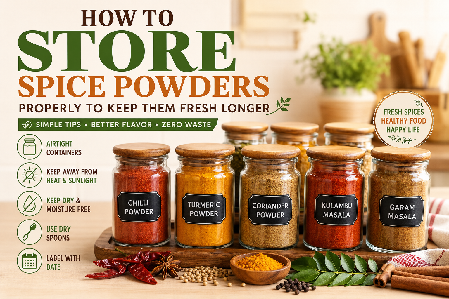 What Makes Spice Powders Lose Their Freshness?