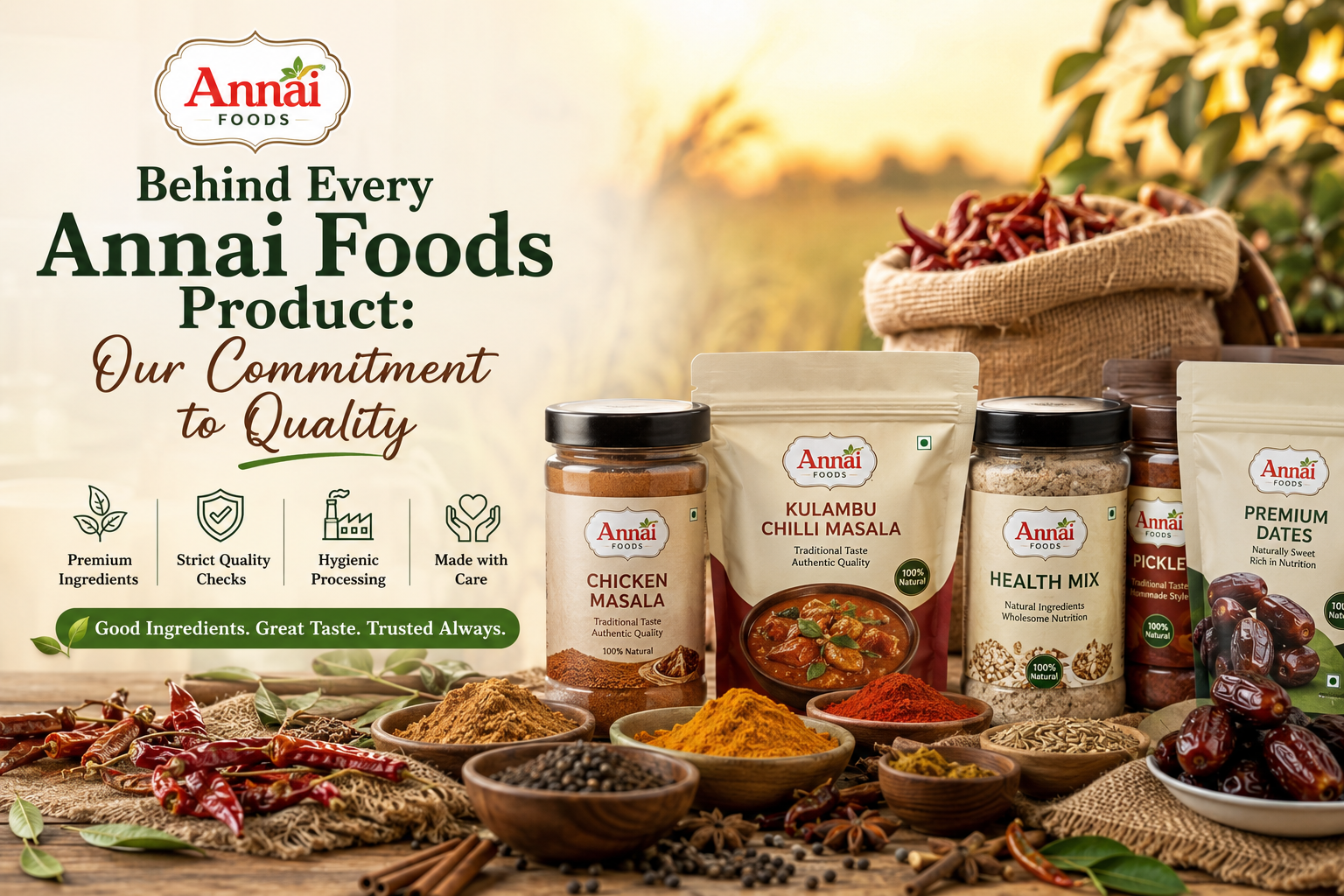 Behind Every Annai Food Products: Our Commitment to Quality