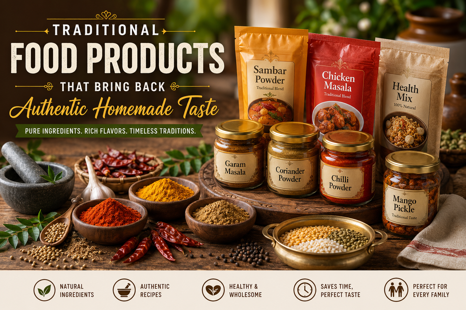 Traditional Food Products That Bring Back Authentic Homemade Taste