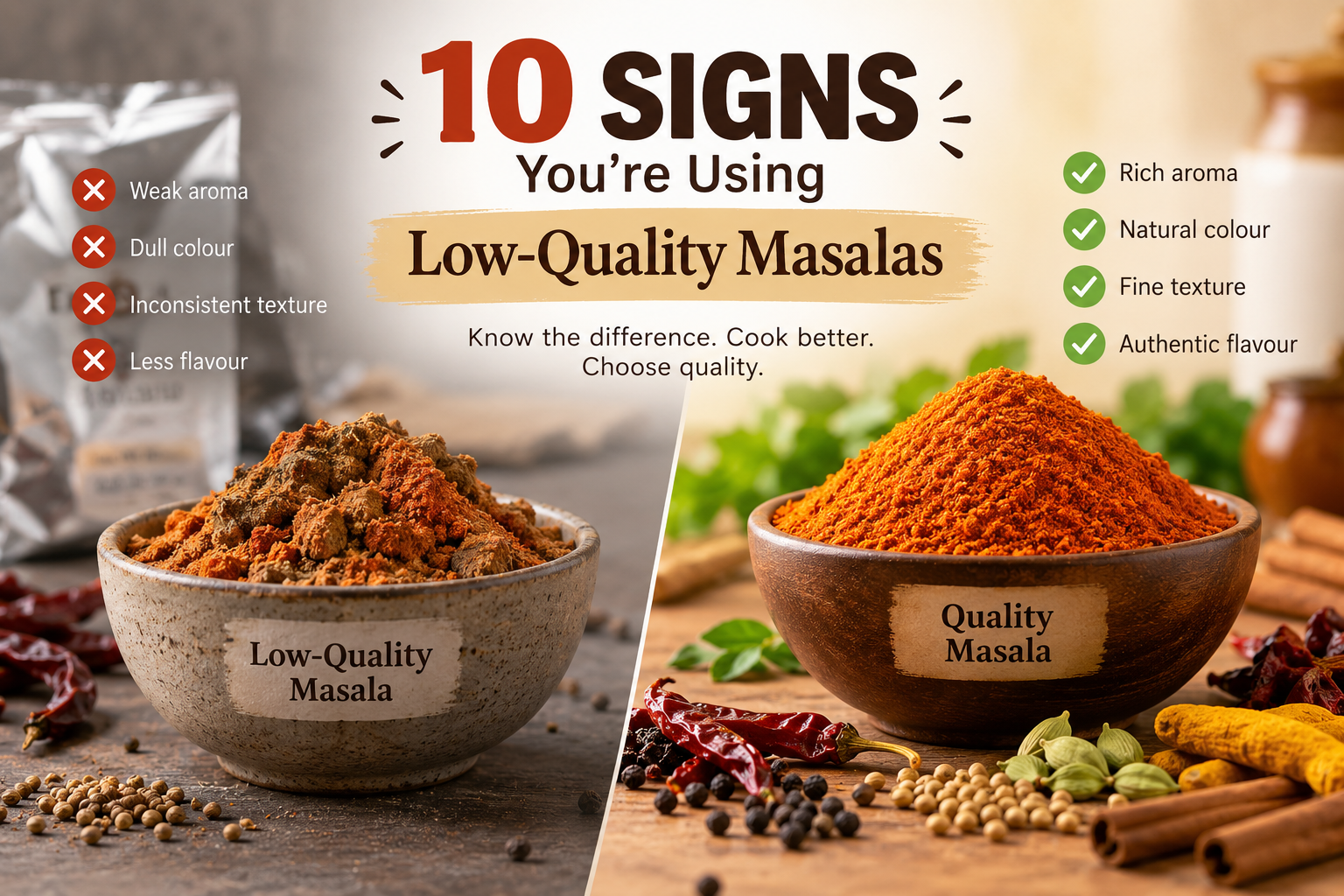 10 Signs You’re Using Low-Quality Masalas